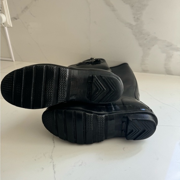 HUNTER ORIGINAL RAIN BOOT- Tall high gloss black Hunter rain boot - Picture 6 of 8